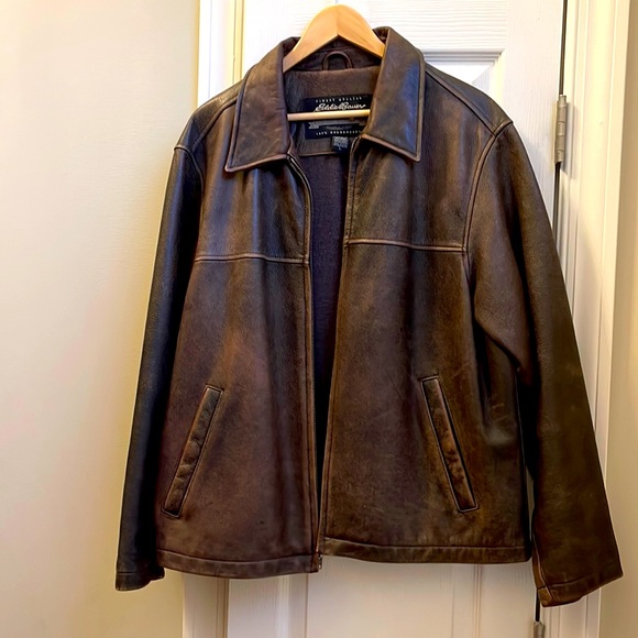 Eddie Bauer Jackets & Coats Genuine Leather Eddie Bauer Jacket Mens